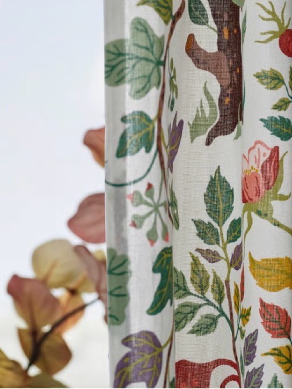 Multicoloured Floral Curtains